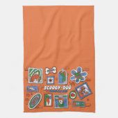 Scooby-Doo Muur van Halloween Lijstframes Theedoek (Verticaal)