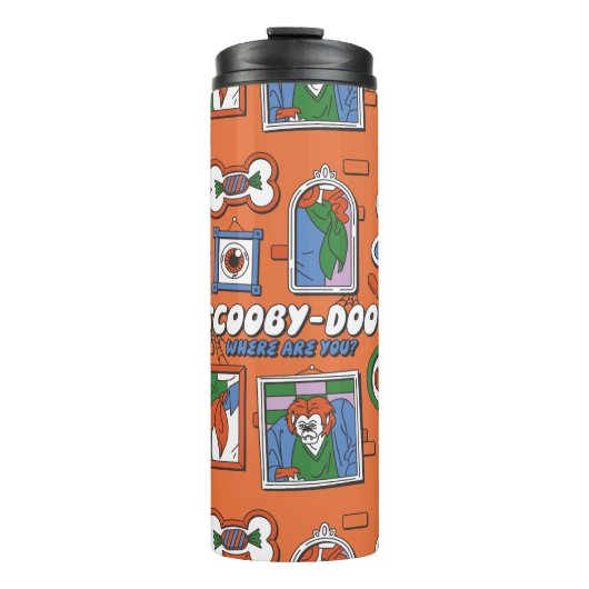 Scooby-Doo Muur van Halloween Lijstframes Thermosbeker (Voorkant)