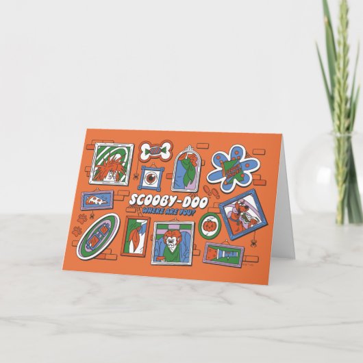 Scooby-Doo Muur van Halloween Lijstjes Kaart (Voorkant)