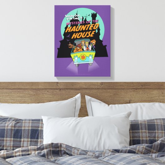 Scooby-Doo "Mysteries of the Haunted House" Canvas Afdruk (Insitu (Slaapkamer))
