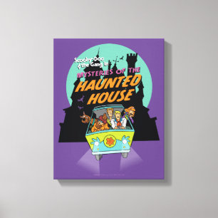 Scooby-Doo "Mysteries of the Haunted House" Canvas Afdruk