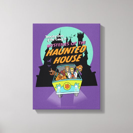 Scooby-Doo "Mysteries of the Haunted House" Canvas Afdruk (Voorkant)