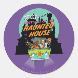Scooby-Doo "Mysteries of the Haunted House" Ronde Sticker