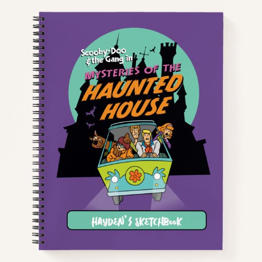 Scooby-Doo "Mysteries of the Haunted House" schets Notitieboek (Voorkant)