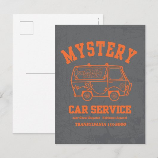 Scooby-Doo "Mystery Car Service" Grafisch Briefkaart (Voorkant / Achterkant)
