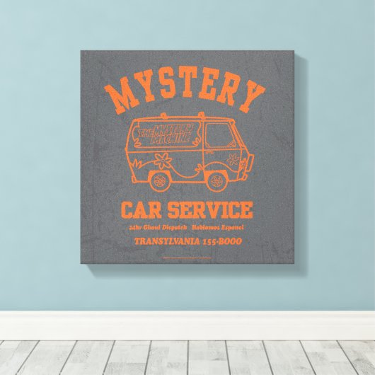 Scooby-Doo "Mystery Car Service" Grafisch Canvas Afdruk (Insitu (Houten vloer))