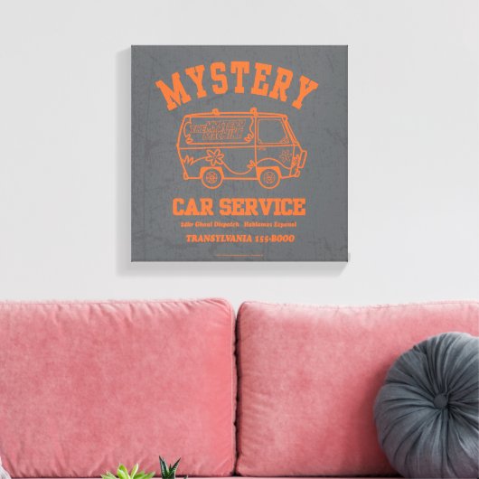 Scooby-Doo "Mystery Car Service" Grafisch Canvas Afdruk (Insitu (Woonkamer))