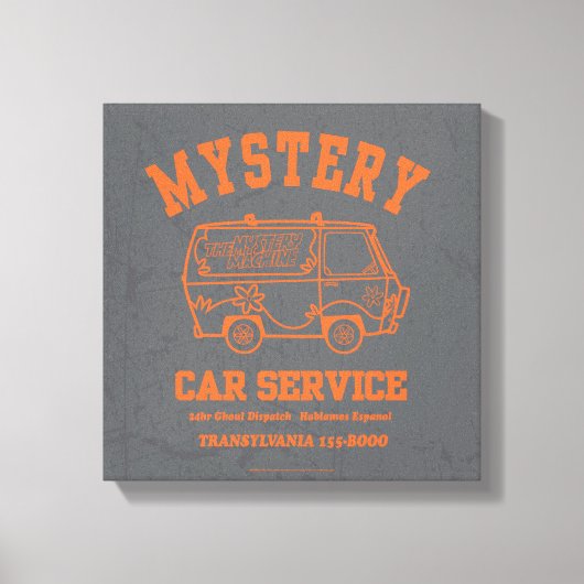Scooby-Doo "Mystery Car Service" Grafisch Canvas Afdruk (Voorkant)