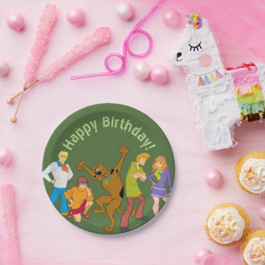 Scooby-Doo Mystery Inc. De hele bende Papieren Bordje (Feest)