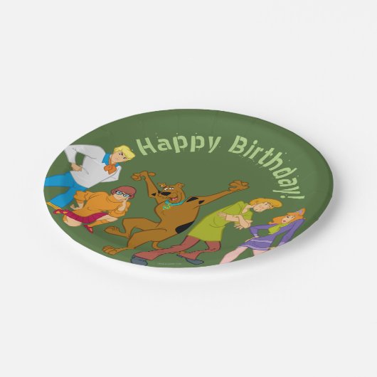 Scooby-Doo Mystery Inc. De hele bende Papieren Bordje (Gekanteld)