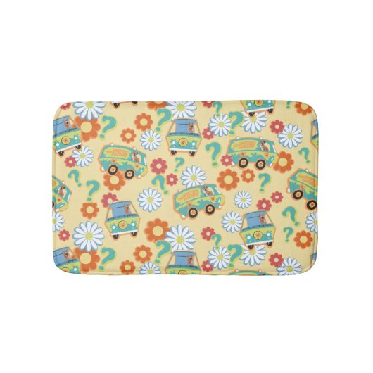Scooby-Doo Mystery Machine Flower Pattern Badmat (Voorkant)