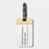 Scooby-Doo Mystery Machine Flower Pattern Bagagelabel (Achterkant verticaal)