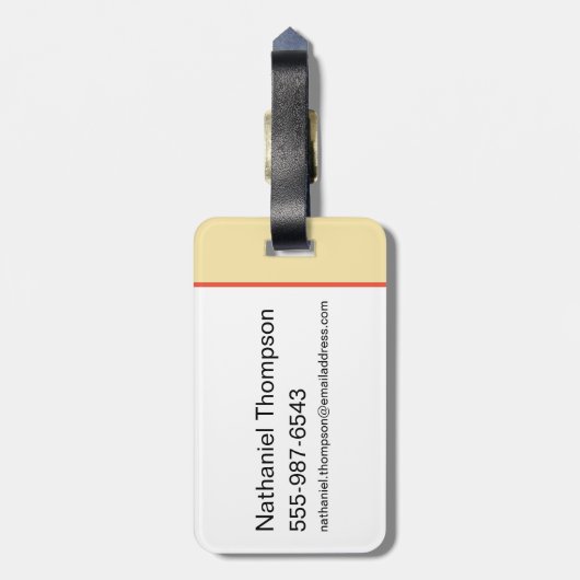 Scooby-Doo Mystery Machine Flower Pattern Bagagelabel (Achterkant verticaal)