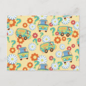 Scooby-Doo Mystery Machine Flower Pattern Briefkaart (Voorkant)