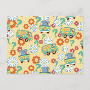 Scooby-Doo Mystery Machine Flower Pattern Briefkaart