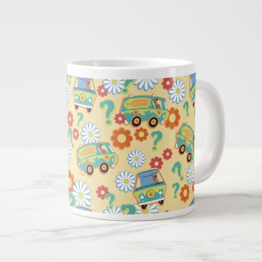Scooby-Doo Mystery Machine Flower Pattern Grote Koffiekop (Voorkant rechts)