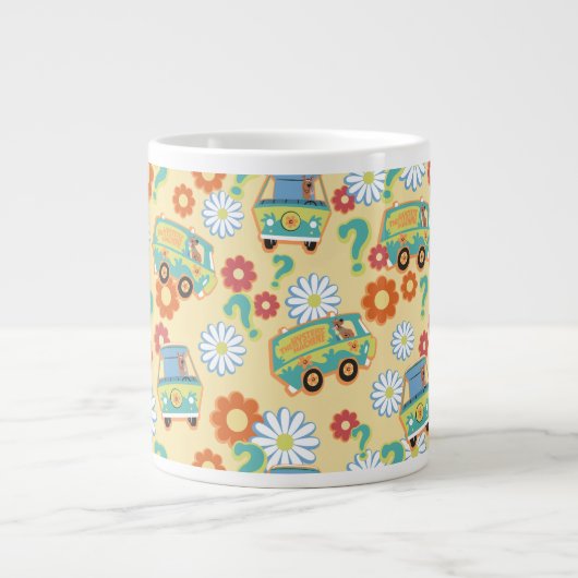 Scooby-Doo Mystery Machine Flower Pattern Grote Koffiekop (Voorkant)