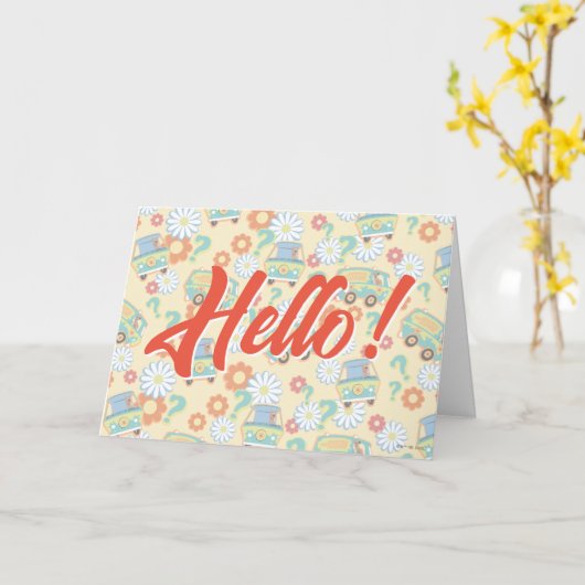 Scooby-Doo Mystery Machine Flower Pattern Kaart (Gele Bloem)