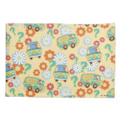 Scooby-Doo Mystery Machine Flower Pattern Kussensloop (Achterkant)