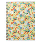 Scooby-Doo Mystery Machine Flower Pattern Notitieboek (Voorkant)
