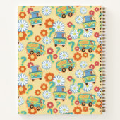 Scooby-Doo Mystery Machine Flower Pattern Notitieboek (Achterkant)