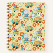 Scooby-Doo Mystery Machine Flower Pattern Notitieboek (Voorkant)
