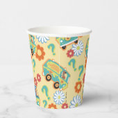Scooby-Doo Mystery Machine Flower Pattern Papieren Bekers (Rechts)