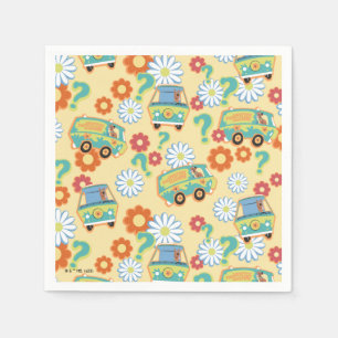 Scooby-Doo Mystery Machine Flower Pattern Servet