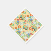 Scooby-Doo Mystery Machine Flower Pattern Servet (Hoek)
