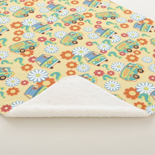 Scooby-Doo Mystery Machine Flower Pattern Sherpa Deken (3/4)