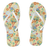 Scooby-Doo Mystery Machine Flower Pattern Teenslippers (Voetbed)