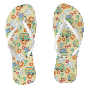 Scooby-Doo Mystery Machine Flower Pattern Teenslippers