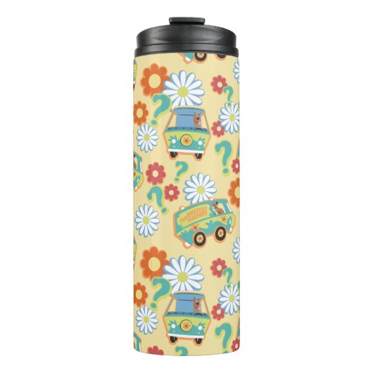 Scooby-Doo Mystery Machine Flower Pattern Thermosbeker (Voorkant)