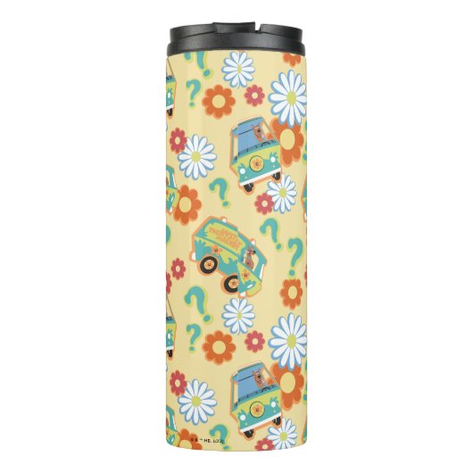 Scooby-Doo Mystery Machine Flower Pattern Thermosbeker (Achterkant)
