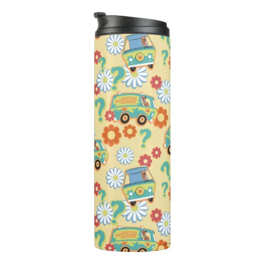 Scooby-Doo Mystery Machine Flower Pattern Thermosbeker (Geroteerd rechts)