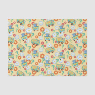 Scooby-Doo Mystery Machine Flower Pattern Tissuepapier