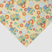 Scooby-Doo Mystery Machine Flower Pattern Tissuepapier (Detail)