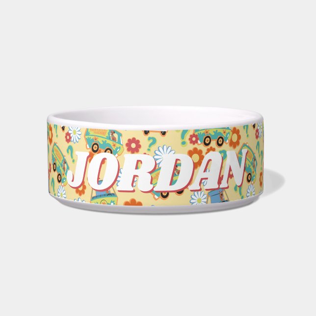 Scooby-Doo Mystery Machine Flower Pattern Voerbakje (Voorkant)