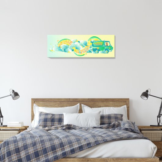 Scooby-Doo | Mystery Machine "I Brake for Pizza" Canvas Afdruk (Insitu (Slaapkamer))