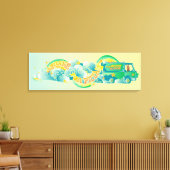 Scooby-Doo | Mystery Machine "I Brake for Pizza" Canvas Afdruk (Insitu (Woonkamer))