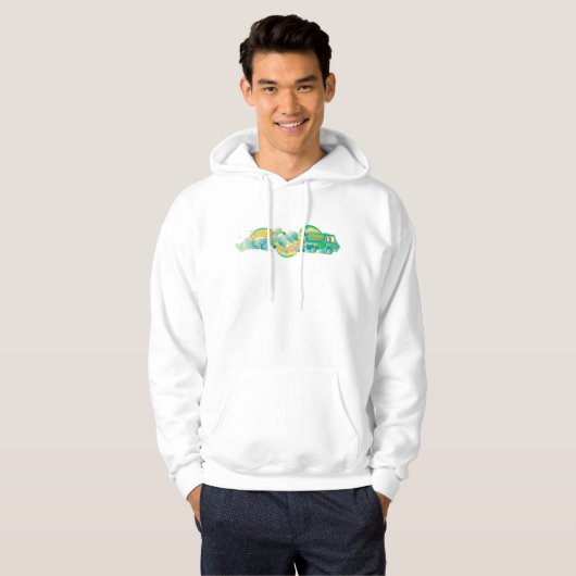 Scooby-Doo | Mystery Machine "I Brake for Pizza" Hoodie (Voorkant volledig)