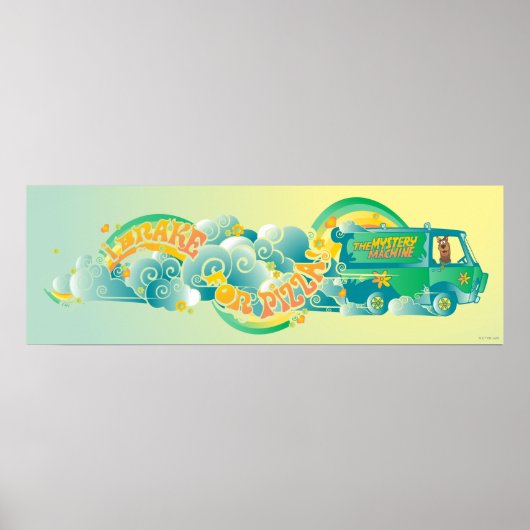 Scooby-Doo | Mystery Machine "I Brake for Pizza" Poster (Voorkant)