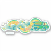 Scooby-Doo | Mystery Machine "I Brake for Pizza" Sticker (Voorkant)