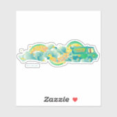 Scooby-Doo | Mystery Machine "I Brake for Pizza" Sticker (Vel)