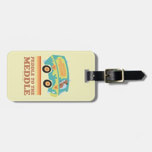 Scooby-Doo Mystery Machine "Peddle to the Meddle" Bagagelabel (Voorkant horizontaal)