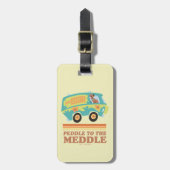Scooby-Doo Mystery Machine "Peddle to the Meddle" Bagagelabel (Voorkant verticaal)