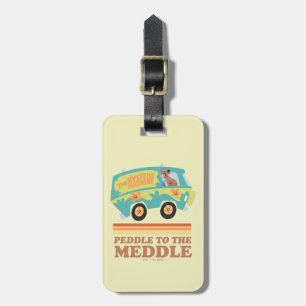 Scooby-Doo Mystery Machine "Peddle to the Meddle" Bagagelabel