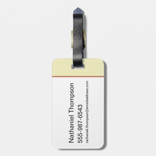 Scooby-Doo Mystery Machine "Peddle to the Meddle" Bagagelabel (Achterkant verticaal)