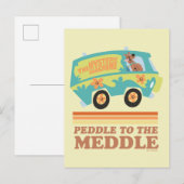 Scooby-Doo Mystery Machine "Peddle to the Meddle" Briefkaart (Voorkant / Achterkant)