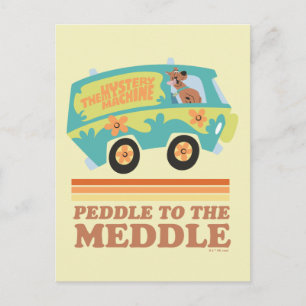 Scooby-Doo Mystery Machine "Peddle to the Meddle" Briefkaart